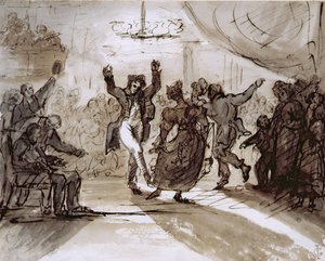 Der Jagdball, um 1820 von James Grant