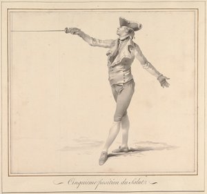 Fünfte Position des Grußes von James Gwin
