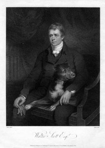 Sir Walter Scott, 1. Baronet, produktiver schottischer Historienromanautor und Dichter, 1810 von James Heath