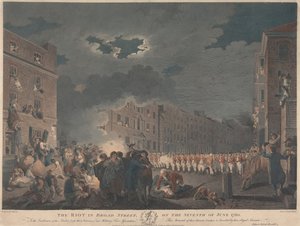 Der Aufruhr in der Broad Street am siebten Juni 1780 von James Heath