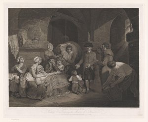 John Howard besucht eine Familie im Gefängnis von James Hogg