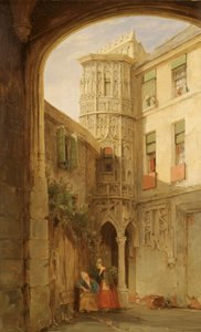 Die Überreste des Palastes von Philippe le Bel, 1835