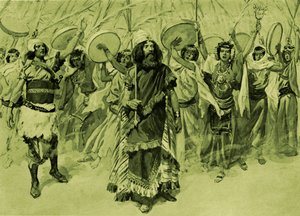 Feierlichkeiten zu Ehren Davids von Tissot - Bibel von James Jacques Joseph (after) Tissot