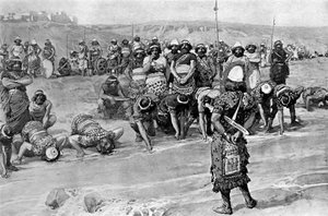 Gideon wählt die Dreihundert von Tissot - Bibel