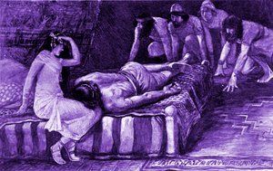 Samson wird gefangen genommen von J. James Tissot - Bibel