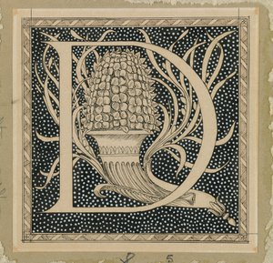 Buchstabe D, Illustration aus Das Leben unseres Herrn Jesus Christus