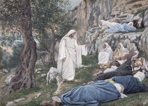 Christus befiehlt seinen Jüngern zu ruhen, Illustration für Das Leben Christi von James Jacques Joseph Tissot