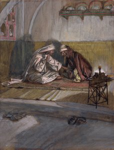 Christus spricht mit Nikodemus, Illustration für Das Leben Christi, ca. 1886-94