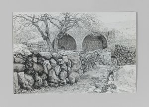Brunnen der Jungfrau in Ain-Karim, Illustration aus Das Leben unseres Herrn Jesus Christus von James Jacques Joseph Tissot