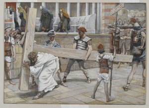 Jesus trägt das Kreuz, Illustration aus Das Leben unseres Herrn Jesus Christus, 1886-94