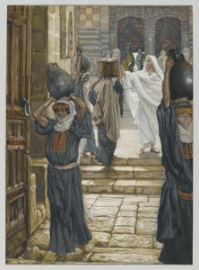 Jesus verbietet das Tragen von Lasten im Vorhof des Tempels, Illustration aus Das Leben unseres Herrn Jesus Christus, 1886-94 von James Jacques Joseph Tissot
