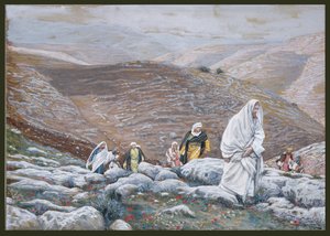 Jesus geht hinauf nach Jerusalem, Illustration für Das Leben Christi, ca. 1886-94 von James Jacques Joseph Tissot