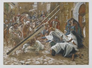 Jesus trifft seine Mutter, Illustration aus Das Leben unseres Herrn Jesus Christus, 1886-94
