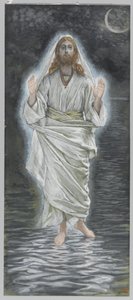 Jesus geht auf dem Meer, Illustration aus Das Leben unseres Herrn Jesus Christus