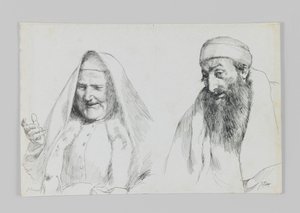Jude und Jüdin, Illustration aus Das Leben unseres Herrn Jesus Christus