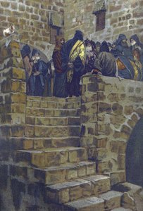 Der böse Rat des Kaiphas - aus „Das Leben unseres Herrn Jesus Christus“ - 1899 von James Tissot - Das Leben unseres Herrn Jesus Christus, von Jacques Joseph (Jacques-Joseph) Tissot genannt James Tissot (1836-1902) von James Jacques Joseph Tissot