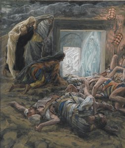 Maria Magdalena und die heiligen Frauen am Grab, Illustration aus Das Leben unseres Herrn Jesus Christus, 1886-94