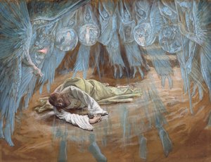 Die Agonie im Garten, Illustration für Das Leben Christi