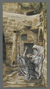 Der Blinde von Kapernaum, Illustration aus Das Leben unseres Herrn Jesus Christus