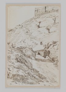 Die Brücke von Kedron aus Gethsemane, Illustration aus Das Leben unseres Herrn Jesus Christus von James Jacques Joseph Tissot