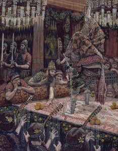 Die Tochter der Herodias tanzt, Illustration für Das Leben Christi