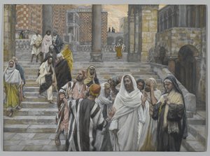Die Jünger bewundern die Gebäude des Tempels, Illustration aus Das Leben unseres Herrn Jesus Christus, 1886-94 von James Jacques Joseph Tissot