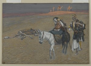 Die Flucht nach Ägypten, Illustration aus Das Leben unseres Herrn Jesus Christus von James Jacques Joseph Tissot