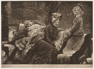 Die Gartenbank, 1883 von James Jacques Joseph Tissot