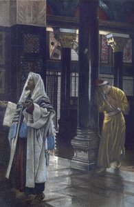 Der Pharisäer und der Zöllner - aus „Das Leben unseres Herrn Jesus Christus“ von James Jacques Joseph Tissot