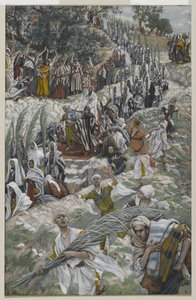 Die Prozession auf dem Ölberg, Illustration aus Das Leben unseres Herrn Jesus Christus, 1886-94