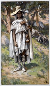 Der verlorene Sohn bittet um Almosen, Illustration für Das Leben Christi, ca. 1884-96