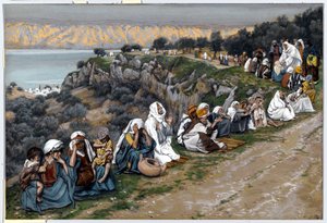 Die Kranken warten darauf, dass Jesus vorbeigeht, Illustration für Das Leben Christi, ca. 1884-96 von James Jacques Joseph Tissot