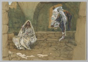 Die Frau von Samaria am Brunnen, Illustration aus Das Leben unseres Herrn Jesus Christus
