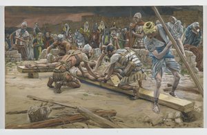 Der Nagel für die Füße, Illustration aus Das Leben unseres Herrn Jesus Christus, 1886-94