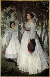 Die zwei Schwestern oder „Porträts in einem Park“ von James Jacques Joseph Tissot
