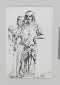 Frauen von Geba, Samaria, Illustration aus Das Leben unseres Herrn Jesus Christus