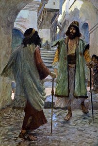 Saul trifft Samuel von James Jacques Joseph after Tissot