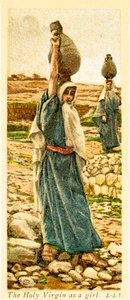 Die Heilige Jungfrau als Mädchen - Bibel von James Jacques Joseph after Tissot