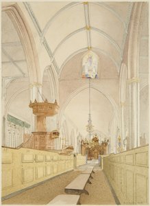 Innenraum der Temple Church, Blick nach Osten