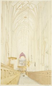 Schiff von St. Mary Redcliffe, Blick nach Osten mit dem Hogarth-Altarbild