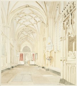 Nordschiff von St. Mary Redcliffe, Blick nach Westen von James Johnson