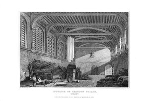 Innenraum des Croydon Palace, Surrey, 1829