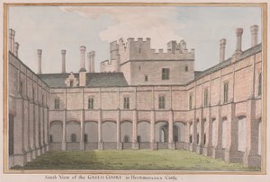 Herstmonceux Castle, East Sussex: Südansicht des Grünen Hofes