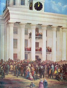 Einweihung von Jefferson Davis im Senatshaus, Montgomery, Alabama