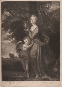 Miss Gravile (Frances Anne Greville und ihr Bruder als "Hebe und Amor") von James McArdell