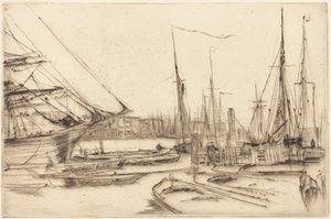 Eine Skizze aus Billingsgate von James McNeill Whistler