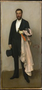 Anordnung in Fleischfarbe und Schwarz: Porträt von Theodore Duret von James McNeill Whistler