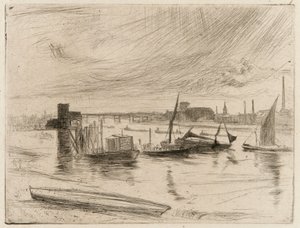 Battersea Morgendämmerung (Cadogan Pier) von James Abbott McNeill Whistler