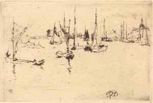 Boote, Dordrecht von James Abbott McNeill Whistler