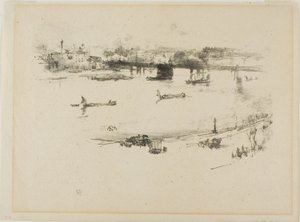 Charing Cross Eisenbahnbrücke von James Abbott McNeill Whistler